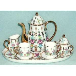   Rose Collectible Decorative Mini Tea Set 