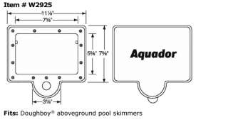 Aquador 1020 DOUGHBOY Winter Pool Skimmer Cover  