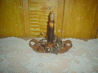 Primitive Candle Holder * Grubby Candle Stick * Berry Ring EB 26 