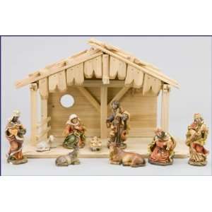  9 piece 4 Resin Nativity with 9.5 High Stable (Malhame 