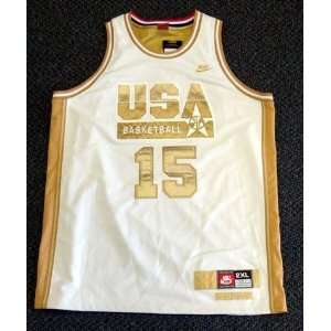  Autographed Magic Johnson Jersey   Nike White Team USA 