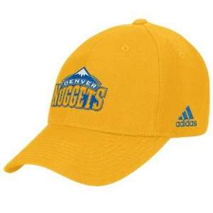  NBA adidas Denver Nuggets Gold Basic Logo Adjustable Wool Hat 