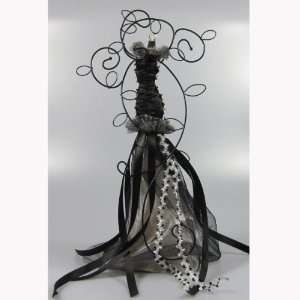  Black Lace Doll Jewelry Tree Organizer Mannequin