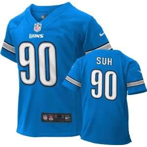   Jersey Home Blue Game Replica #90 Nike Detriot Lions Toddler Jersey