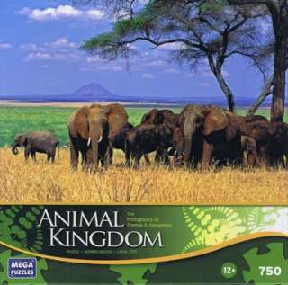 Animal Kingdom Jigsaw Puzzle Elephants Acacia Shade New Thomas 