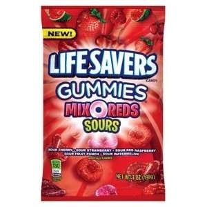 Lifesavers Gummy Sours Mix Reds, 7 Ounce Grocery & Gourmet Food