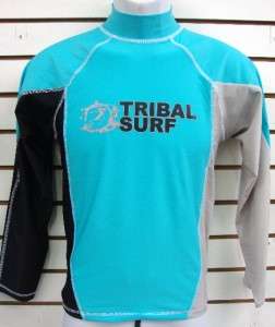 MENS SPF 50 SURF SHIRT RASH GUARD LONG SLEEVE SMALL THRU 2XL RGMLS 