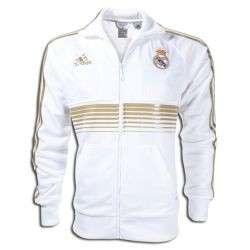 adidas Real Madrid 2011 SOCCER Track Jacket White/Gold Brand New 