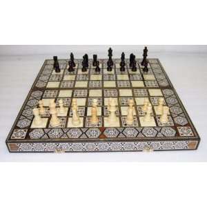   Plus Wood Backgammon Chess Checker Game Board