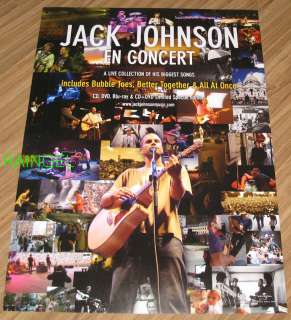 JACK JOHNSON / En Concert / KOREA PROMO POSTER  