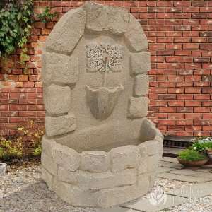  Oasis Arch Stone Wall Water Fountain   Desert Sand Patio 