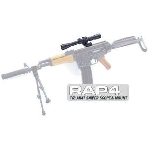 T68 AK47 9x32 Sniper Scope and Mount   paintball sight  