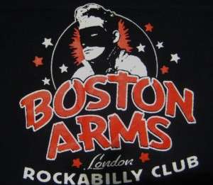 BOSTON ARMS ROCKABILLY CLUB T SHIRT LONDON HILLBILLY  