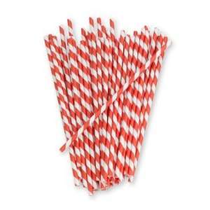  red stripe paper straws (set of 144) Health & Personal 