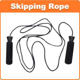 Black Nylon Skipping Rope Fitness Boxing Work Out Jumping Exercise 