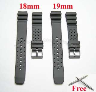 18mm 19mm Rubber Watch Band / Omega Tag Swiss Army  