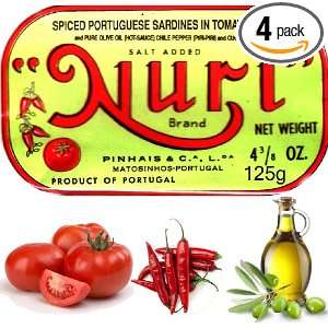   in Tomato Sauce, Piri Piri & Pure Olive Oil 125g Ea (500g Total