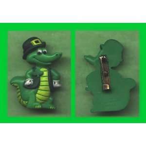  Hallmark Vintage St. Patricks Day Alligator Pin 