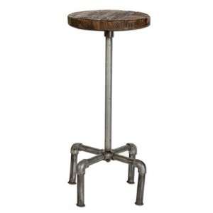  Natural Iron Pipe Round Stool Furniture & Decor