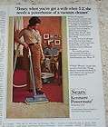 1971 advertising    Kenmore Powermate vacuum cleaner Lady husband 