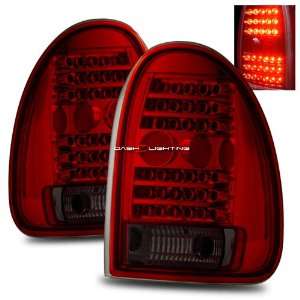  96 00 Plymouth Grand Voyager LED Tail Lights   Red Smoke 