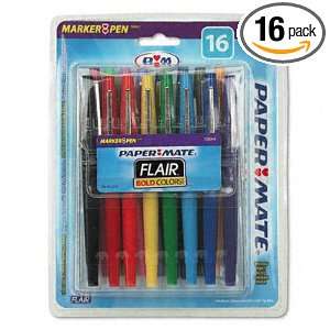  Point Guard Flair Porous Point Stick Pen Assorted Ink 