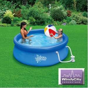   Quick Set Swimming Easy Pool with RP600 Filter Pump Toys & Games