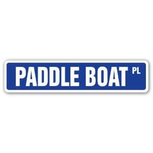  PADDLE BOAT Street Sign riverboat river boat paddlewheel 