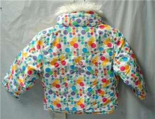   Preschool Jelly Jean Snow Ski Jacket Fizzy Print Size 6 NEW  