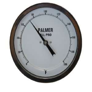 All Pro Welded Stainless Steel 304 Bimetal Thermometer, 0/250 F Range 