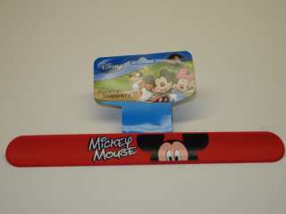 Disneys Mickey Mouse Childrens Silicone Rubber Slap Bracelet  