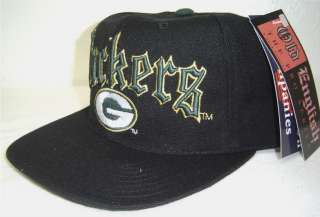 Green Bay Packers Flat Bill Plastic Snap Back Hat Cap  