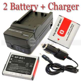   2x Battery + Charger for Sony CyberShot DSC HX5V H3 H7 H9 W85 W90 W70