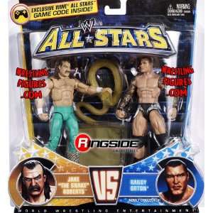 JAKE ROBERTS & RANDY ORTON ALL STARS 2 PACKS WWE Toy Wrestling Action 