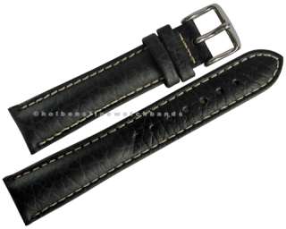 20mm deBeer Blue Chrono Sport Leather Watch Band Strap  