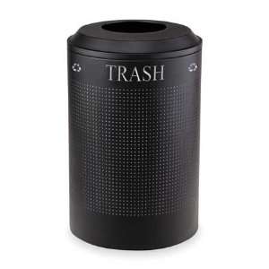   DRR24TTBK Round Recycling Container,Black,26G 