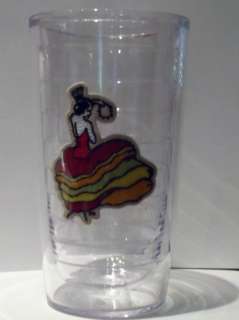 TERVIS Tumbler HLC FIESTA Dancing Lady Glass 16 oz NEW  