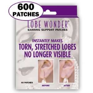  600 Invisible Earring Ear Lobe Support Patches   Provides 