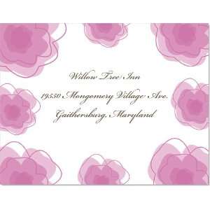  Pink Blossoms Response Cards On Shimmer Stock
