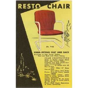  Metal Patio Outdoor Chair, Retro , 3x4