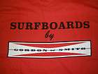 GORDON & SMITH SURFBOARDS SURF SURFING LONG BOARD FIN BEACH S/S T 