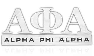 Alpha Phi Alpha   Chrome Car Emblem   New Version  