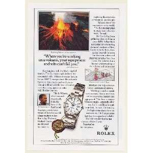   Kilauea Volcano Rolex Oyster Watch Print Ad (52723)