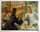 vintage 1960 s pierre auguste renoir rower s lunch lithograph