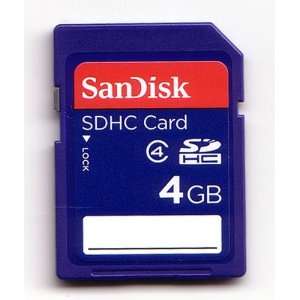  SanDisk 4GB SDHC Card Class 4 Secure Digital Flash Memory 