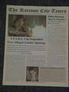 Resident Evil The Racoon City Times Newspaper San Diego Comic Con 