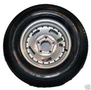 ST 175/80R13 Radial Trailer Tire 13 Silver Dir Wheel  