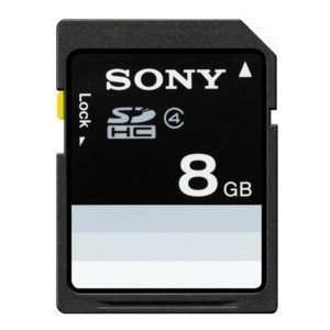  Sony SDHC Card 8 GB SF 8N4 Flash Memory Card (Black 