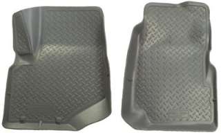 Husky Front Seat Floor Liners Mats Custom Fit Gray 32002 Rubberized 