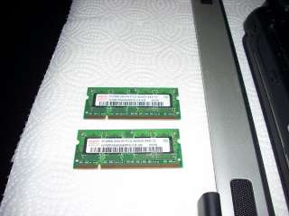 Toshiba laptop core 1 gig Memory PC2 4200S, Intel Centrino Duo working 